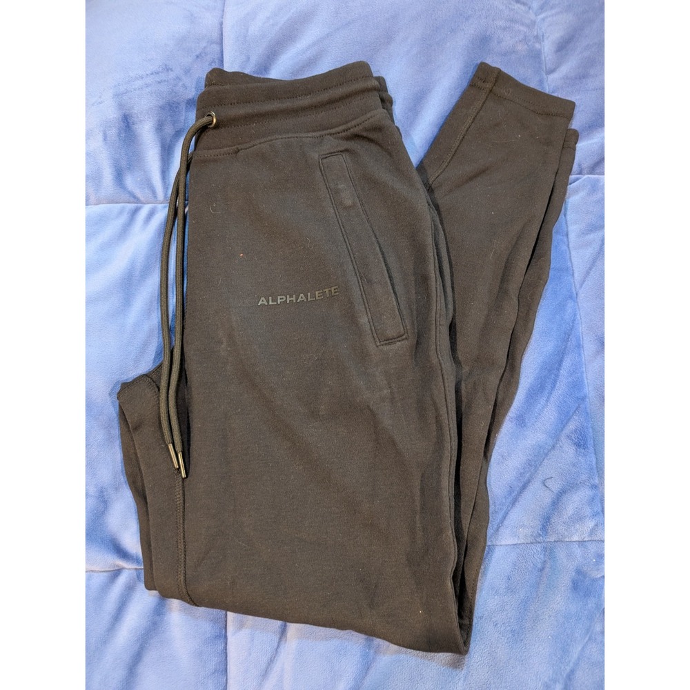 Alphalete Joggers Black Tapered Athletic Sweatpants NWT - Size XS